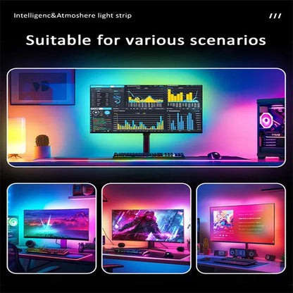 RGBIC LED PC-Monitor Hintergrundbeleuchtung – App-Steuerung & Musik-Sync