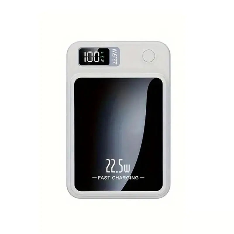 5000Mah Magnetic Wireless Power Bank, Portable LED Digital Display Fast Charging Power Bank for Iphone & Android, Mobile Charger for Outdoor Travel
