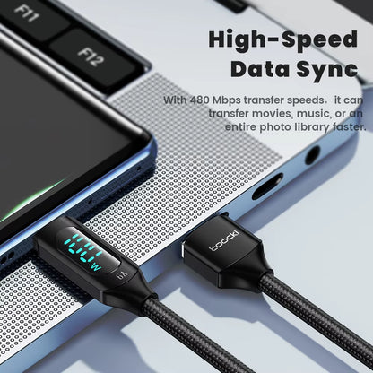 Experience Lightning-Fast Charging with the 100W USB Type C Cable - Compatible with Huawei, Honor, Xiaomi, Samsung and More! Available in 1M & 2M Lengths