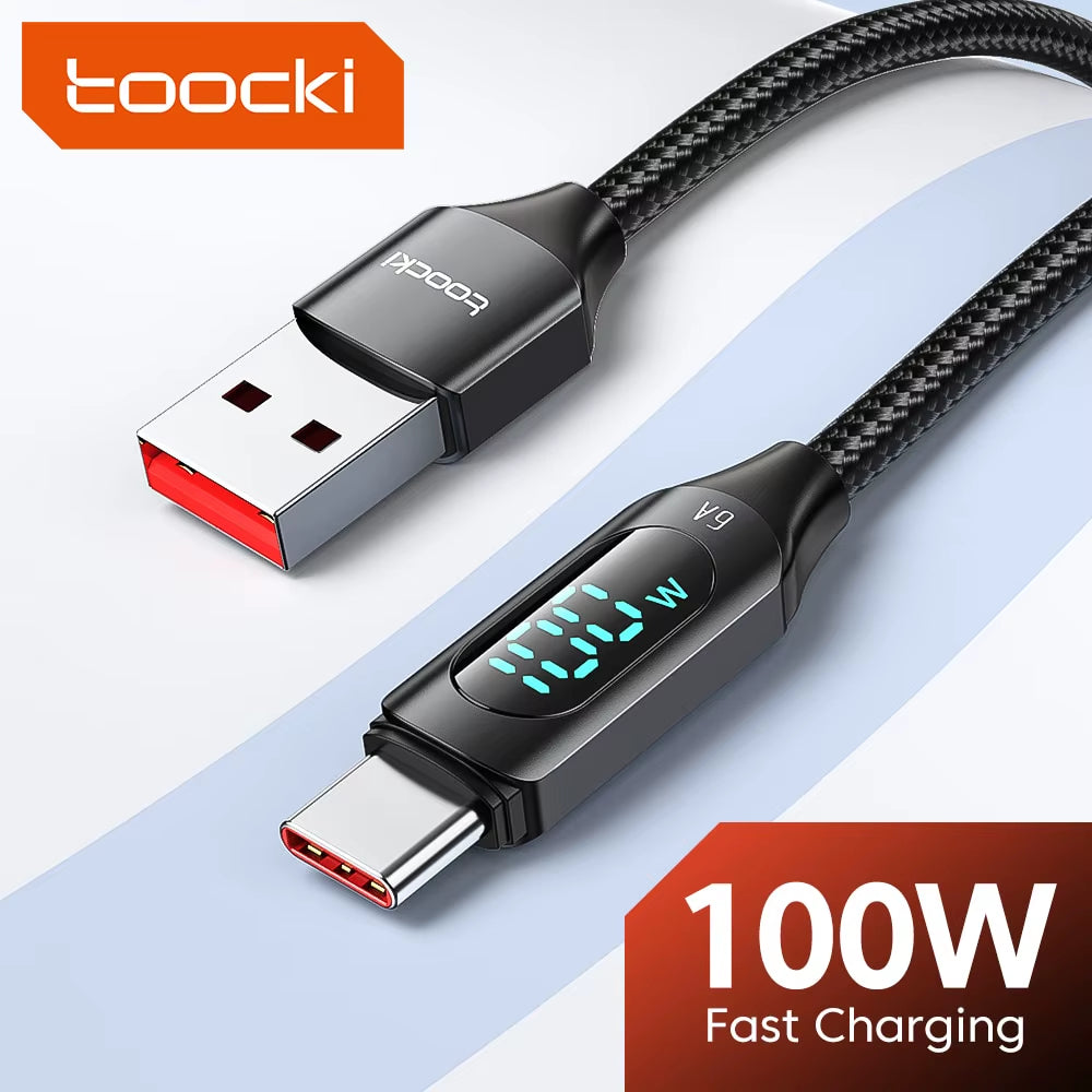 Experience Lightning-Fast Charging with the 100W USB Type C Cable - Compatible with Huawei, Honor, Xiaomi, Samsung and More! Available in 1M & 2M Lengths